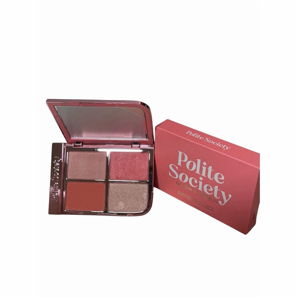 Polite Society Blush & Highlight Face Palette Assorted Shades Glow - Picture 5 of 16